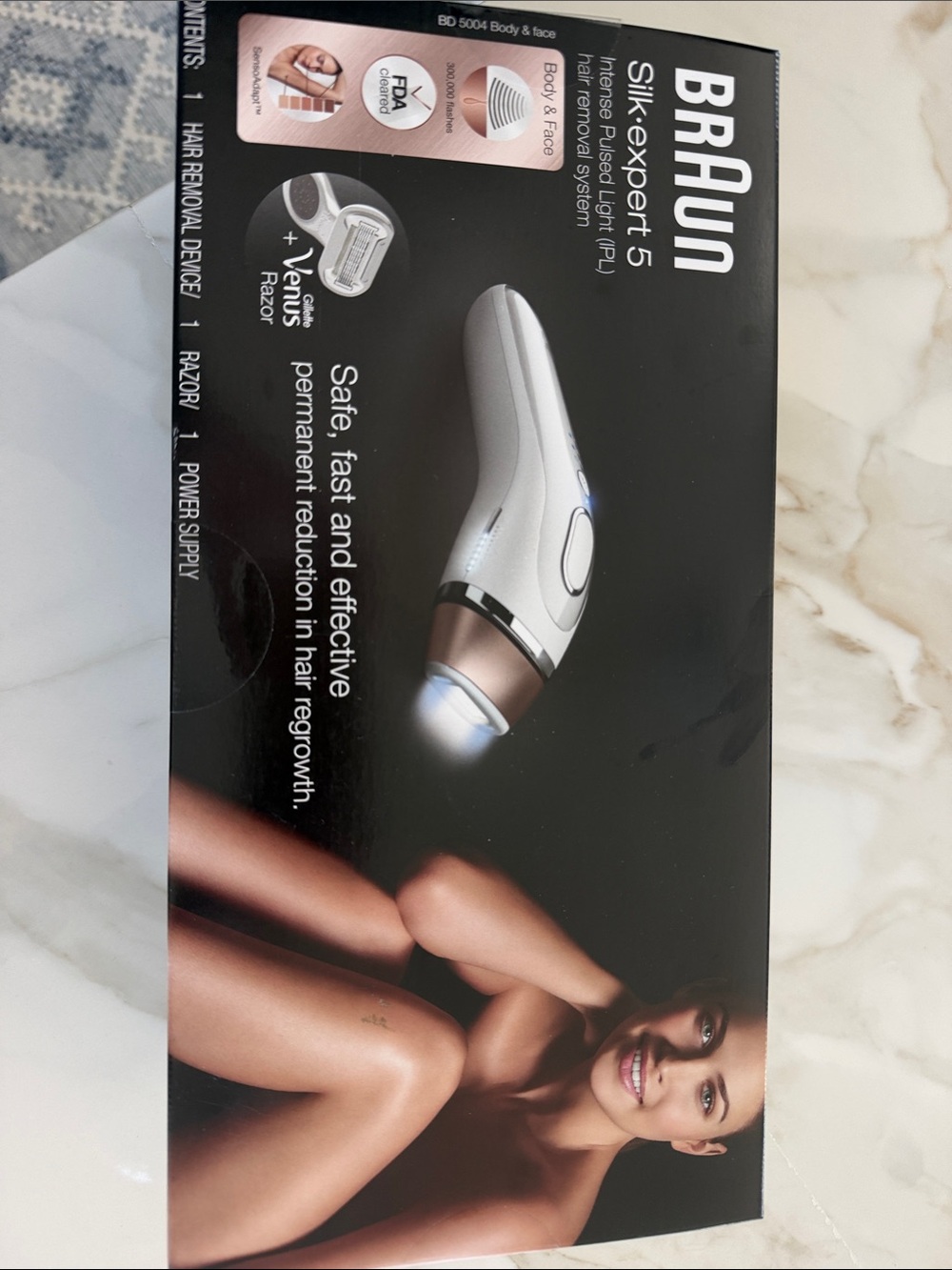 Silk·expert 5 IPL Hair Removal Device — White & Rose Gold Brand new sealed box